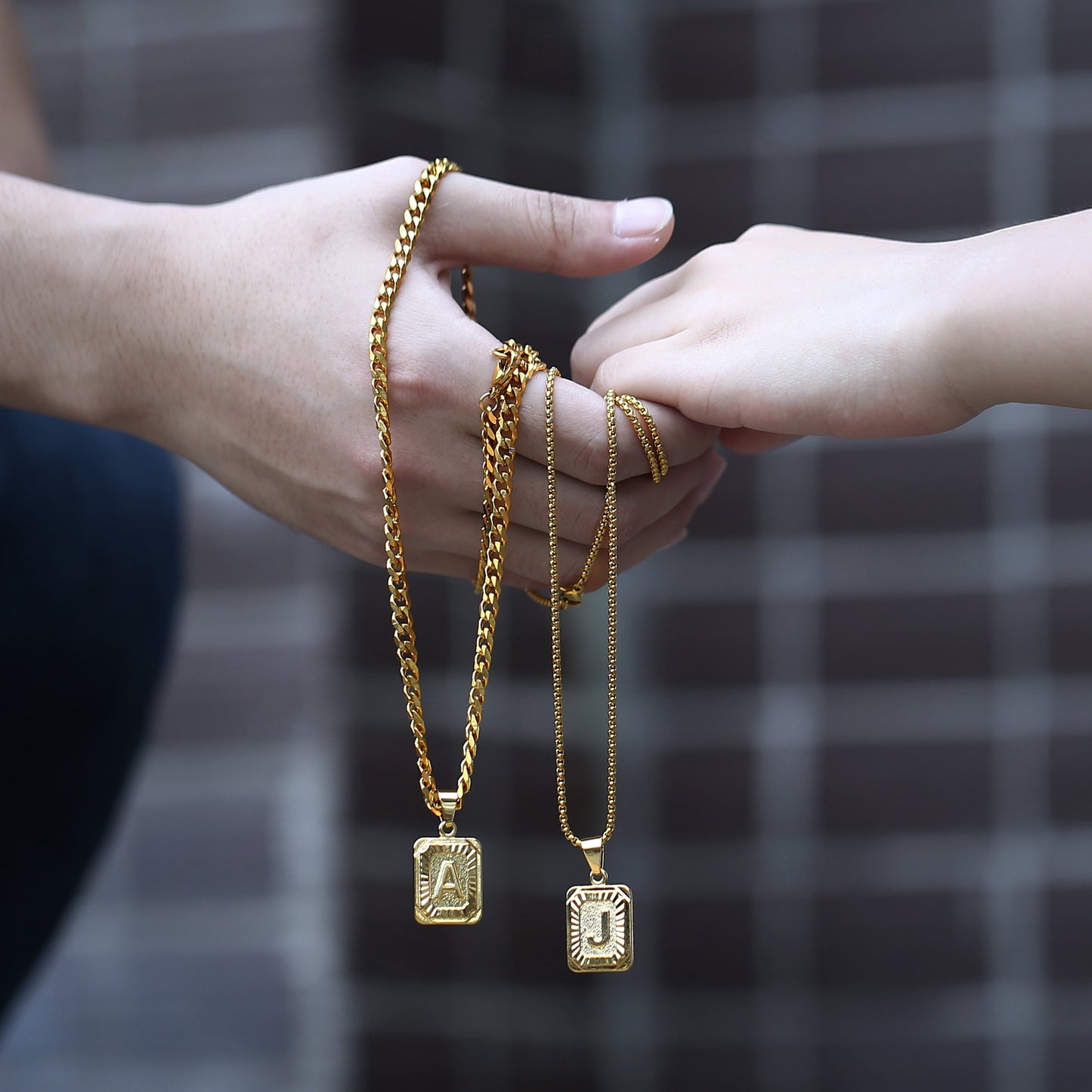 Custom Letter Pendant Necklace