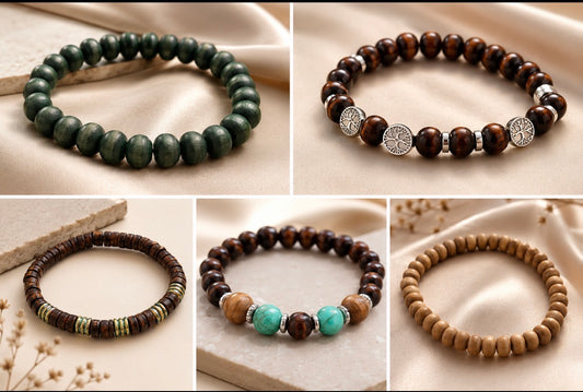 Earth & Soul Collection - 5-Piece Bracelet Stack