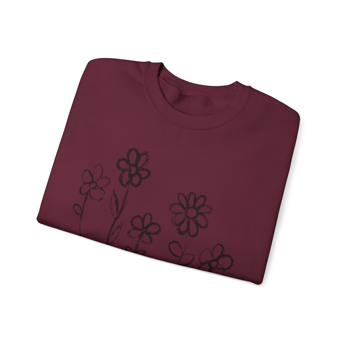 Copy of Floral Doodle Unisex Heavy Blend™ Crewneck Sweatshirt