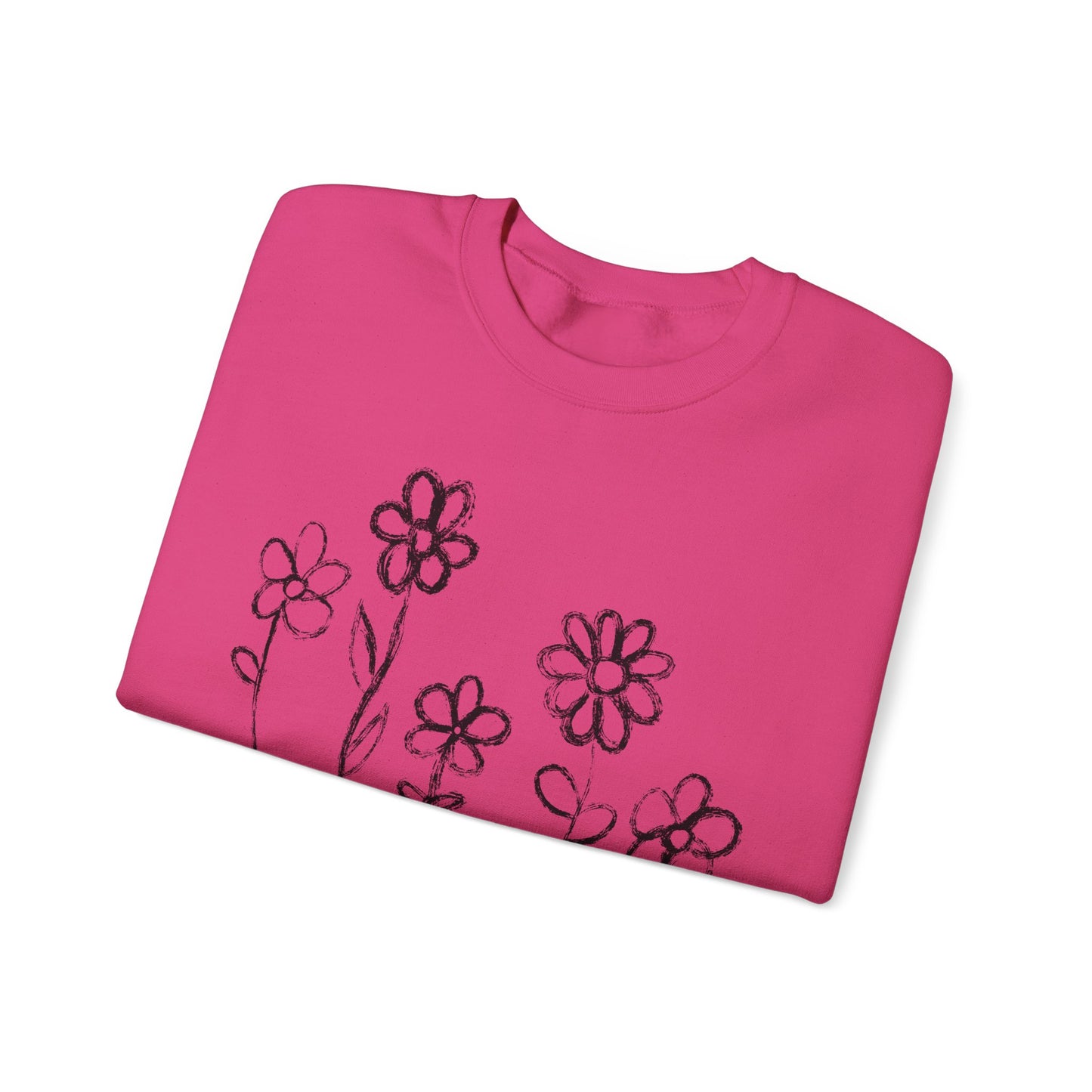 Copy of Floral Doodle Unisex Heavy Blend™ Crewneck Sweatshirt