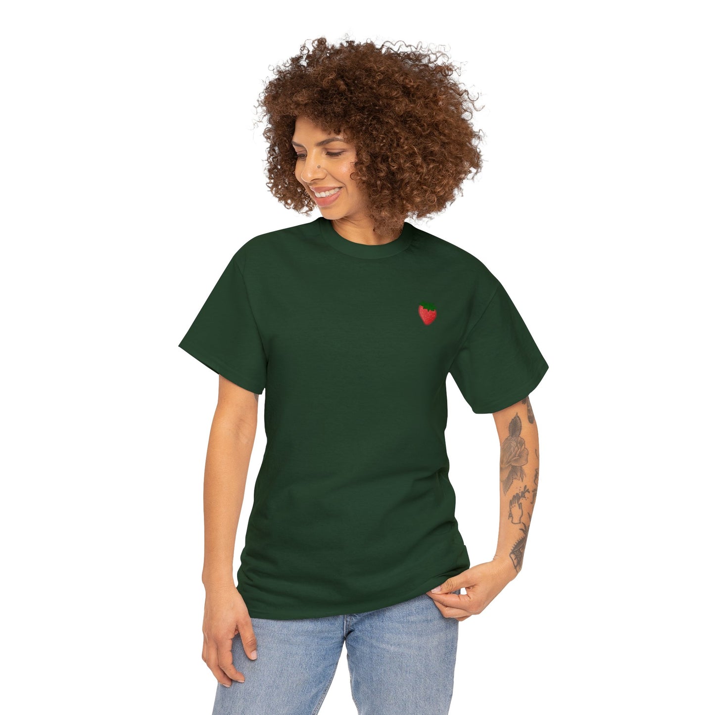 Berry Sweet Strawberry Unisex Heavy Cotton Tee