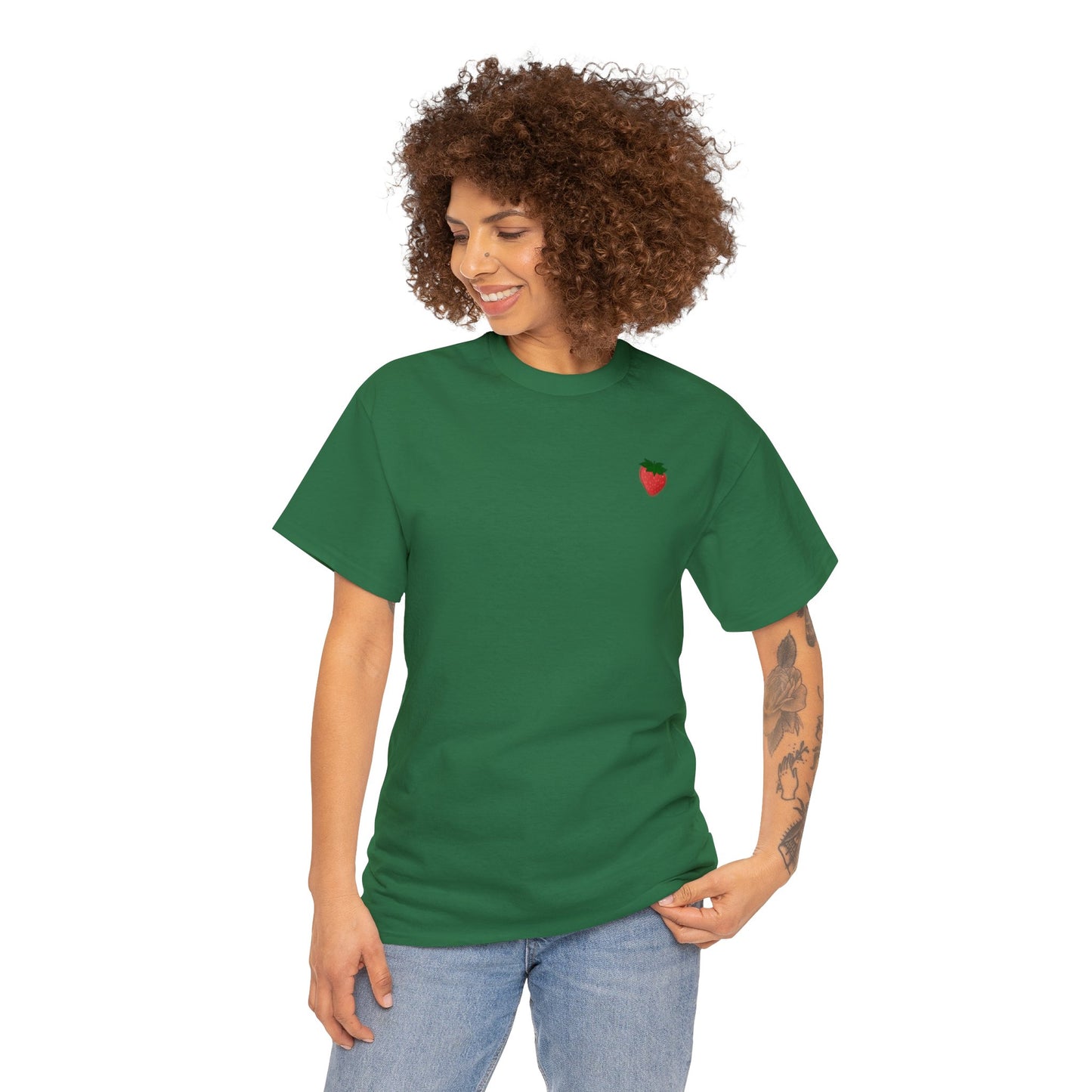 Berry Sweet Strawberry Unisex Heavy Cotton Tee