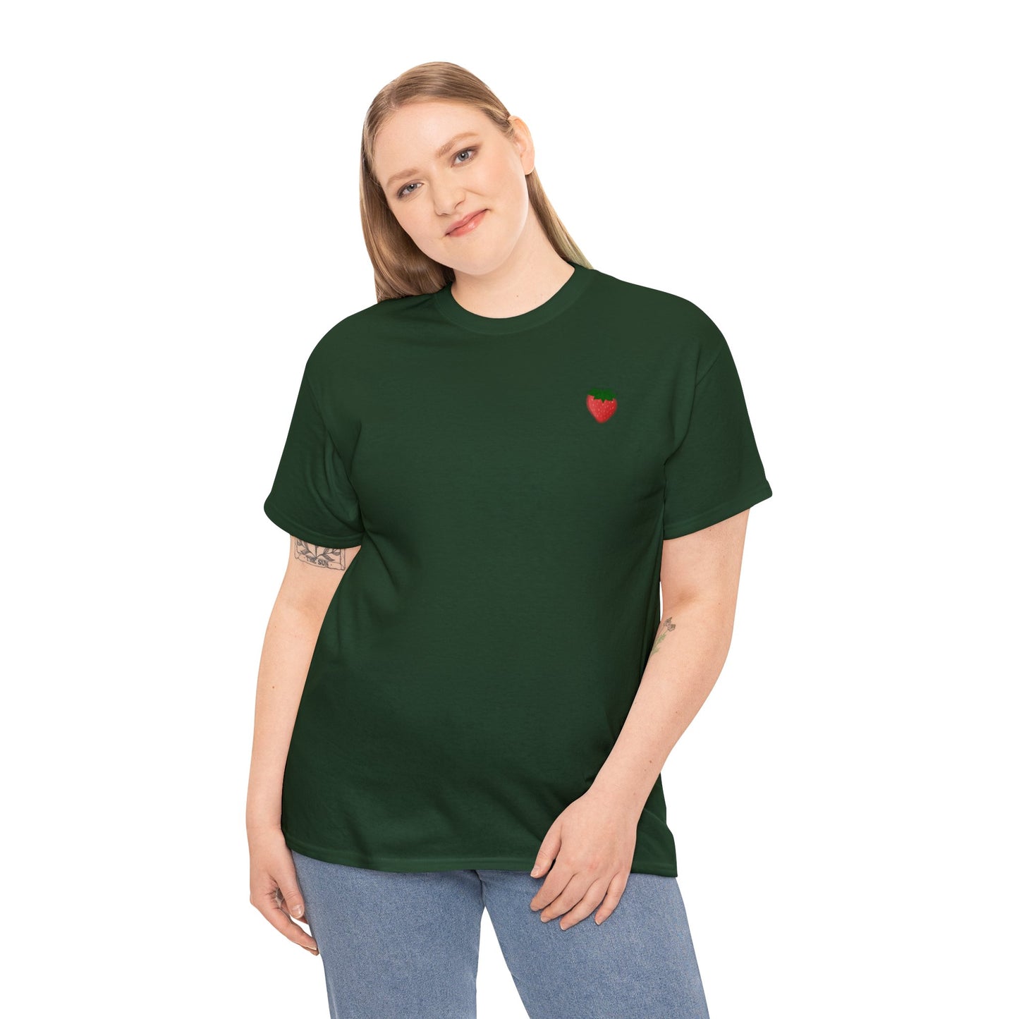 Berry Sweet Strawberry Unisex Heavy Cotton Tee