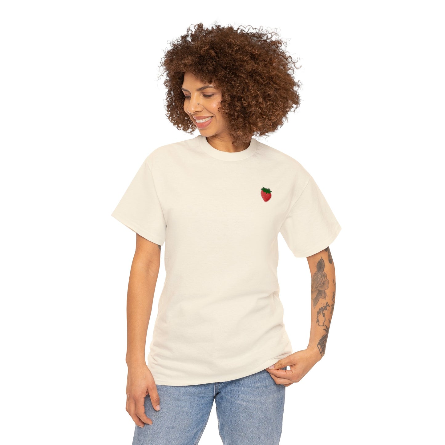 Berry Sweet Strawberry Unisex Heavy Cotton Tee