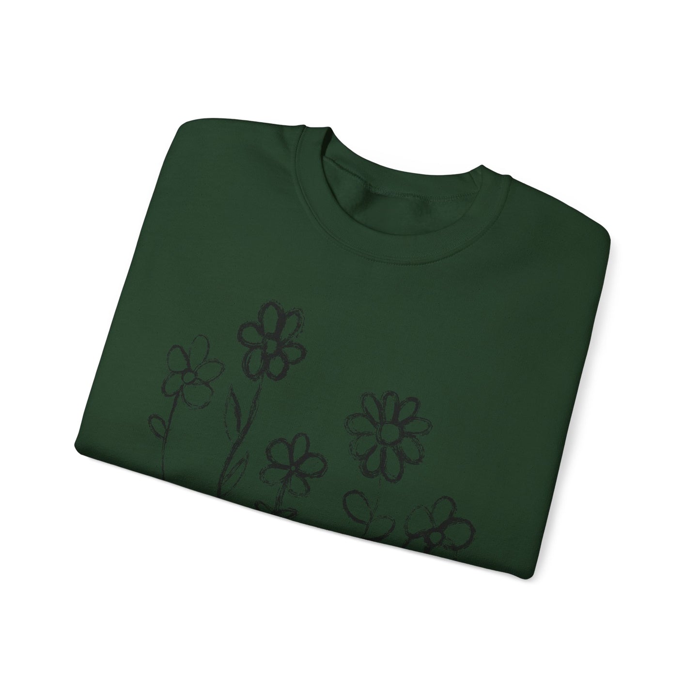 Copy of Floral Doodle Unisex Heavy Blend™ Crewneck Sweatshirt
