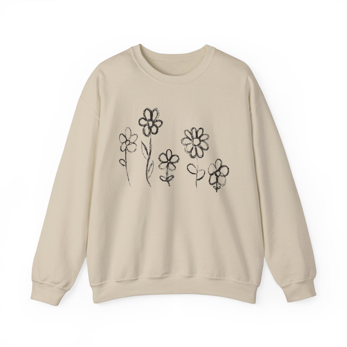 Copy of Floral Doodle Unisex Heavy Blend™ Crewneck Sweatshirt