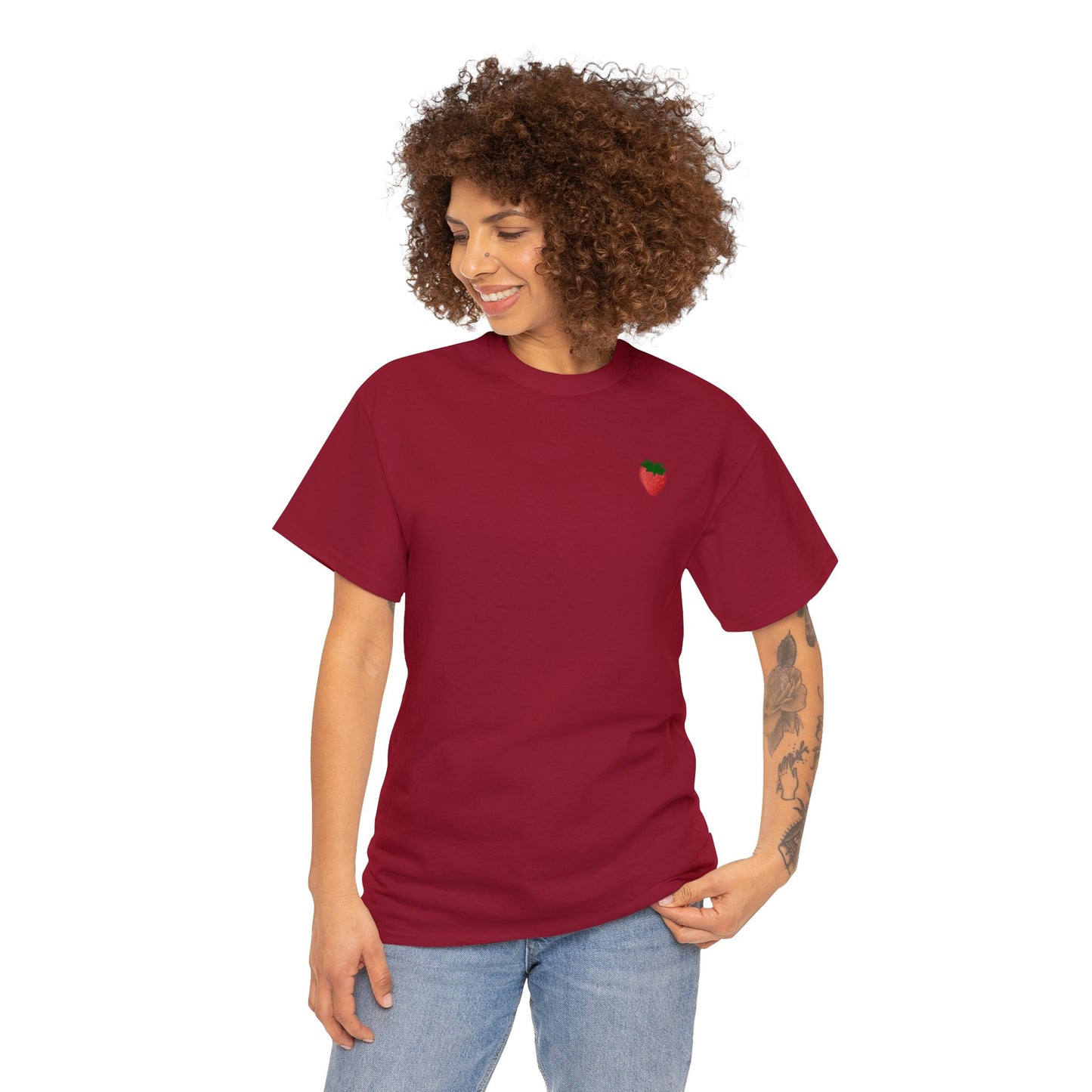 Berry Sweet Strawberry Unisex Heavy Cotton Tee