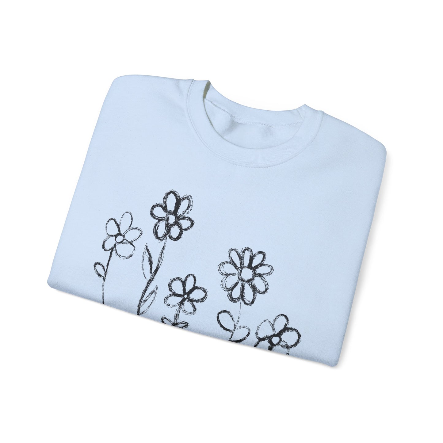 Copy of Floral Doodle Unisex Heavy Blend™ Crewneck Sweatshirt