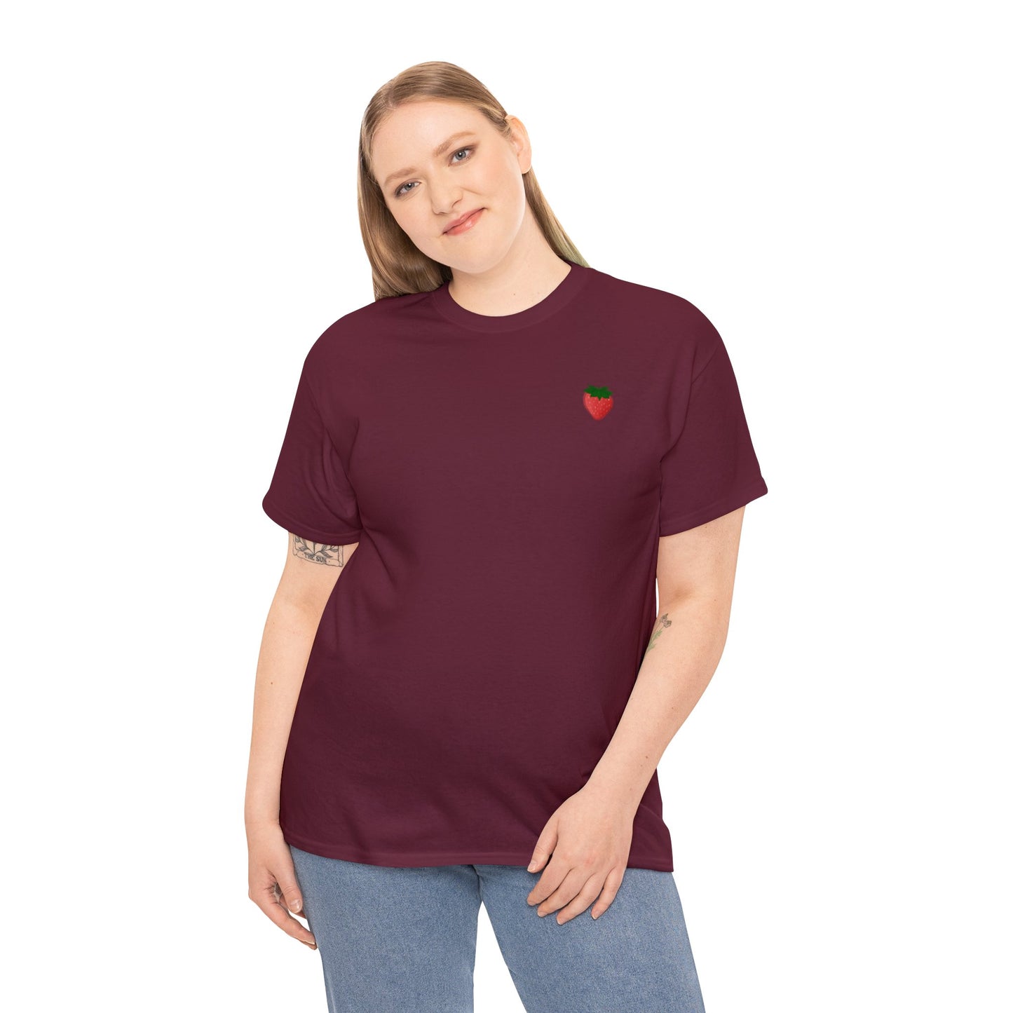 Berry Sweet Strawberry Unisex Heavy Cotton Tee