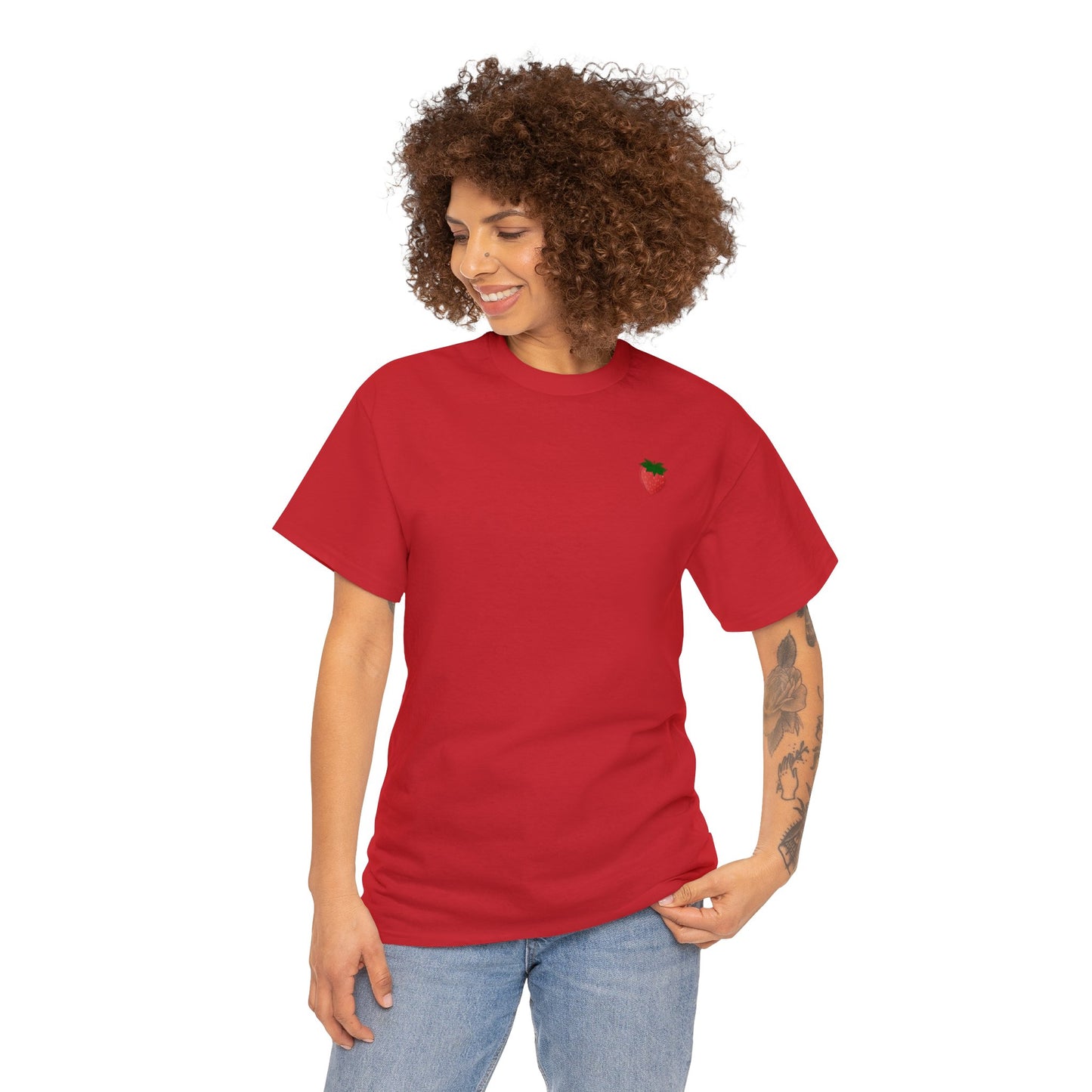Berry Sweet Strawberry Unisex Heavy Cotton Tee