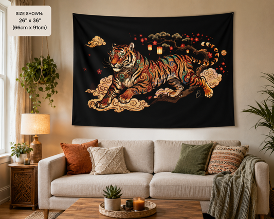 Tiger Indoor Wall Tapestry