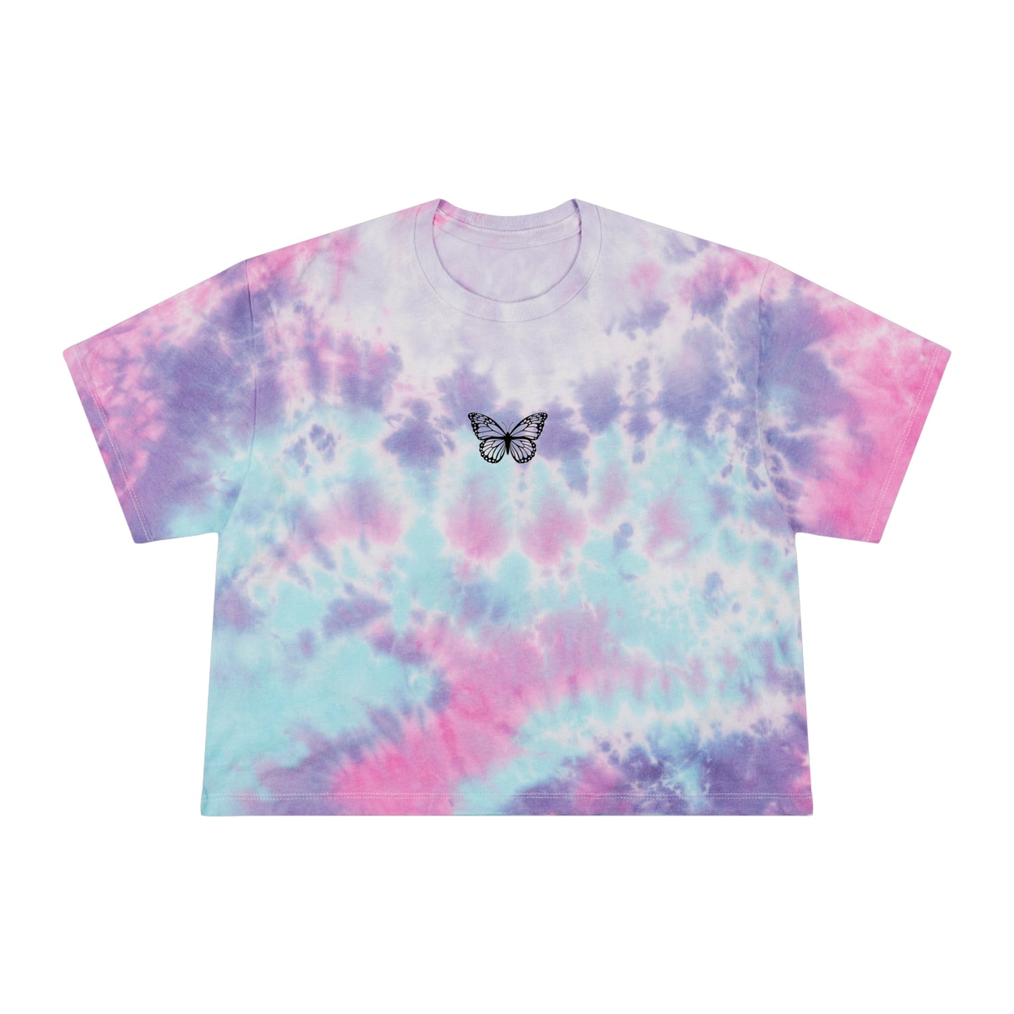 Butterfly Women's Tie-Dye Crop Tee
