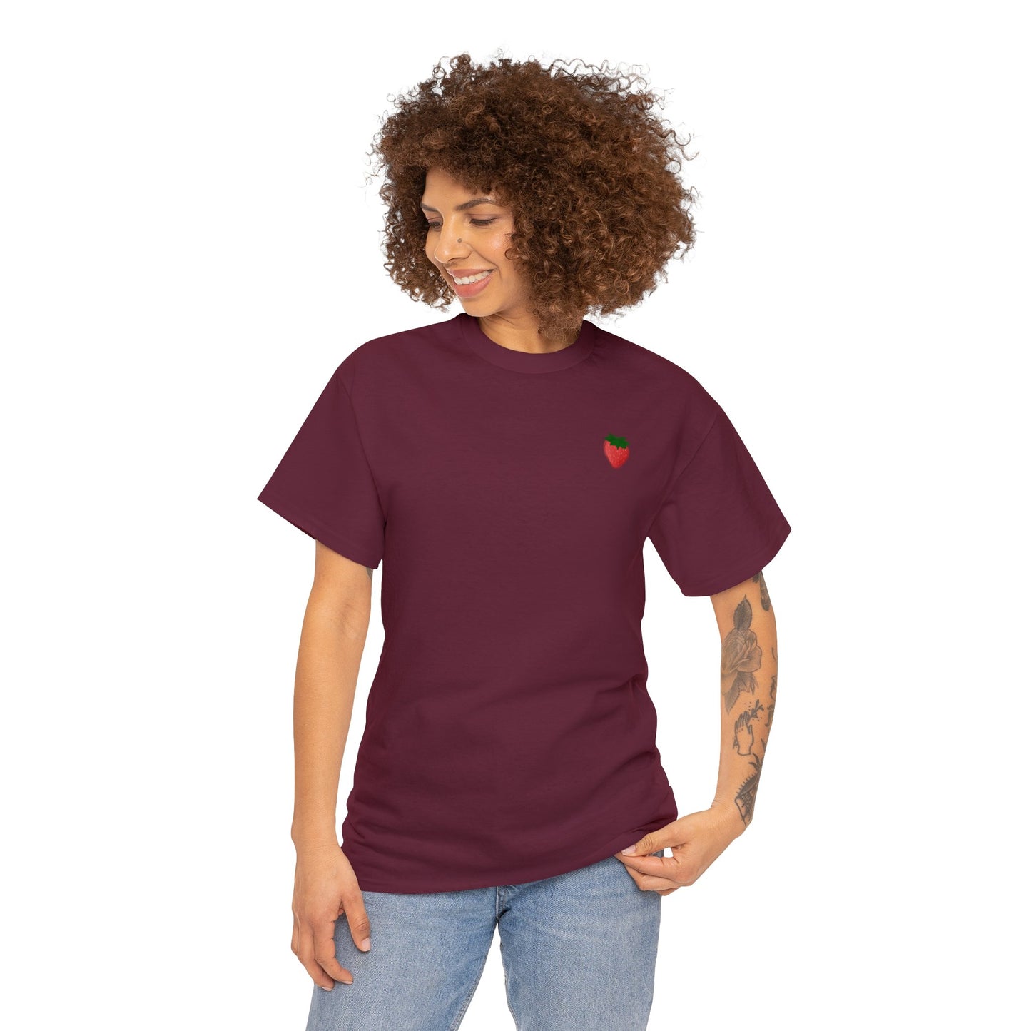 Berry Sweet Strawberry Unisex Heavy Cotton Tee