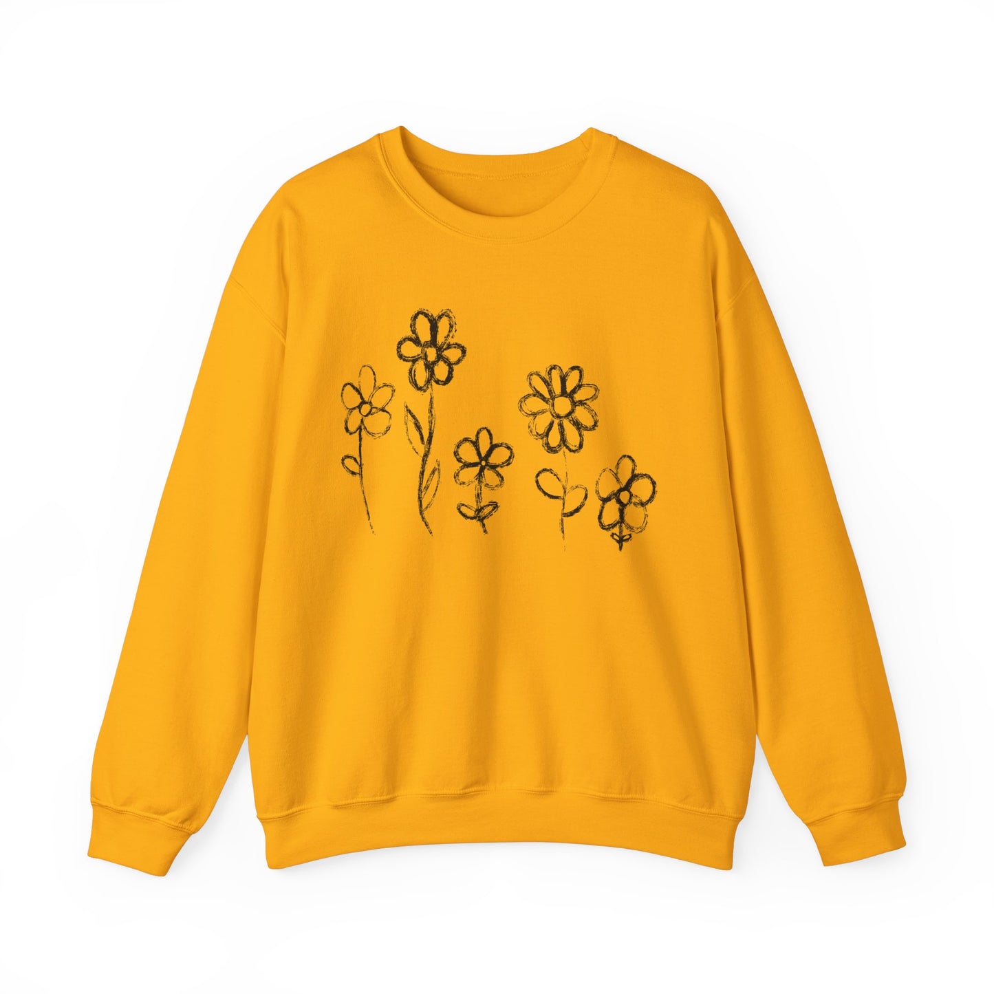 Copy of Floral Doodle Unisex Heavy Blend™ Crewneck Sweatshirt