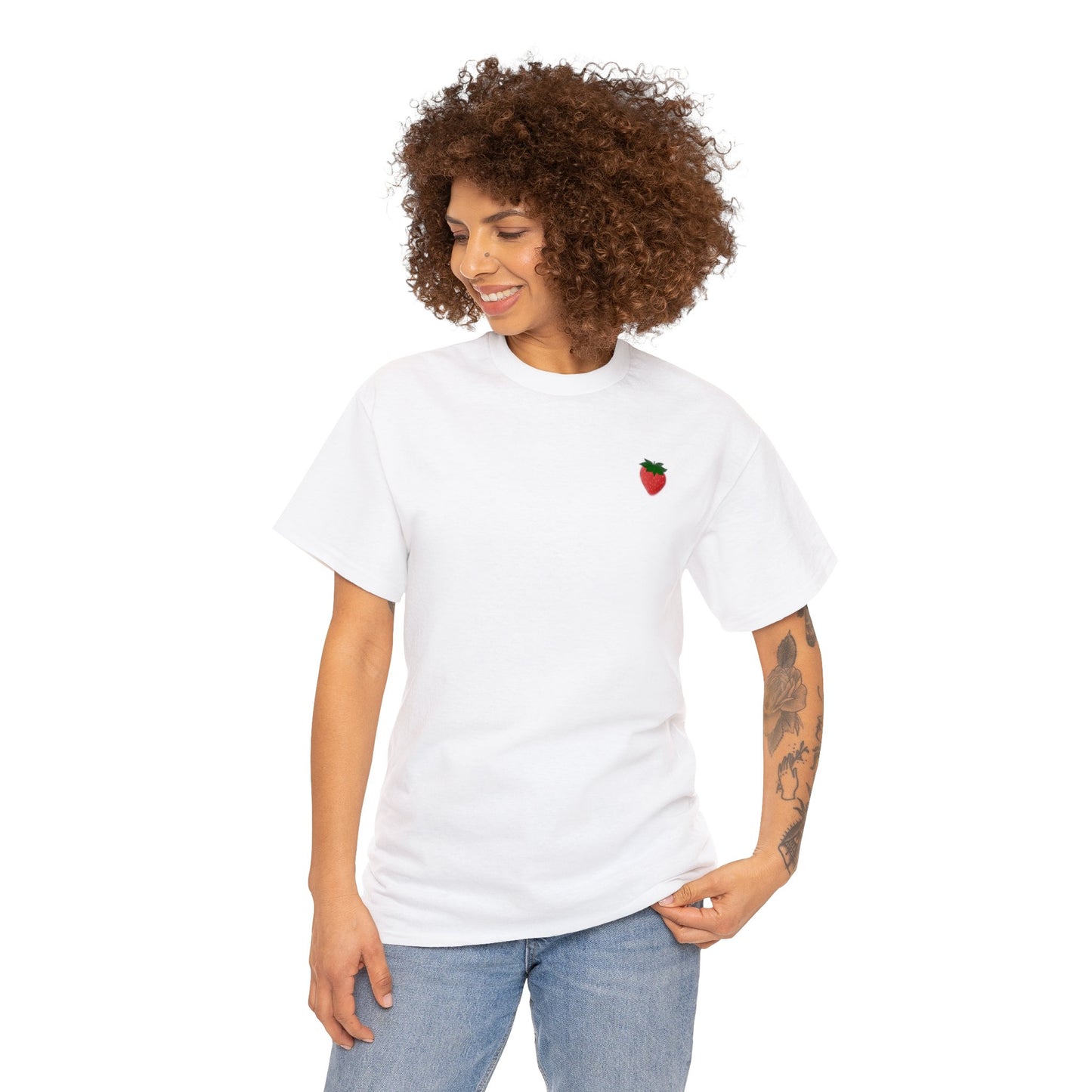 Berry Sweet Strawberry Unisex Heavy Cotton Tee