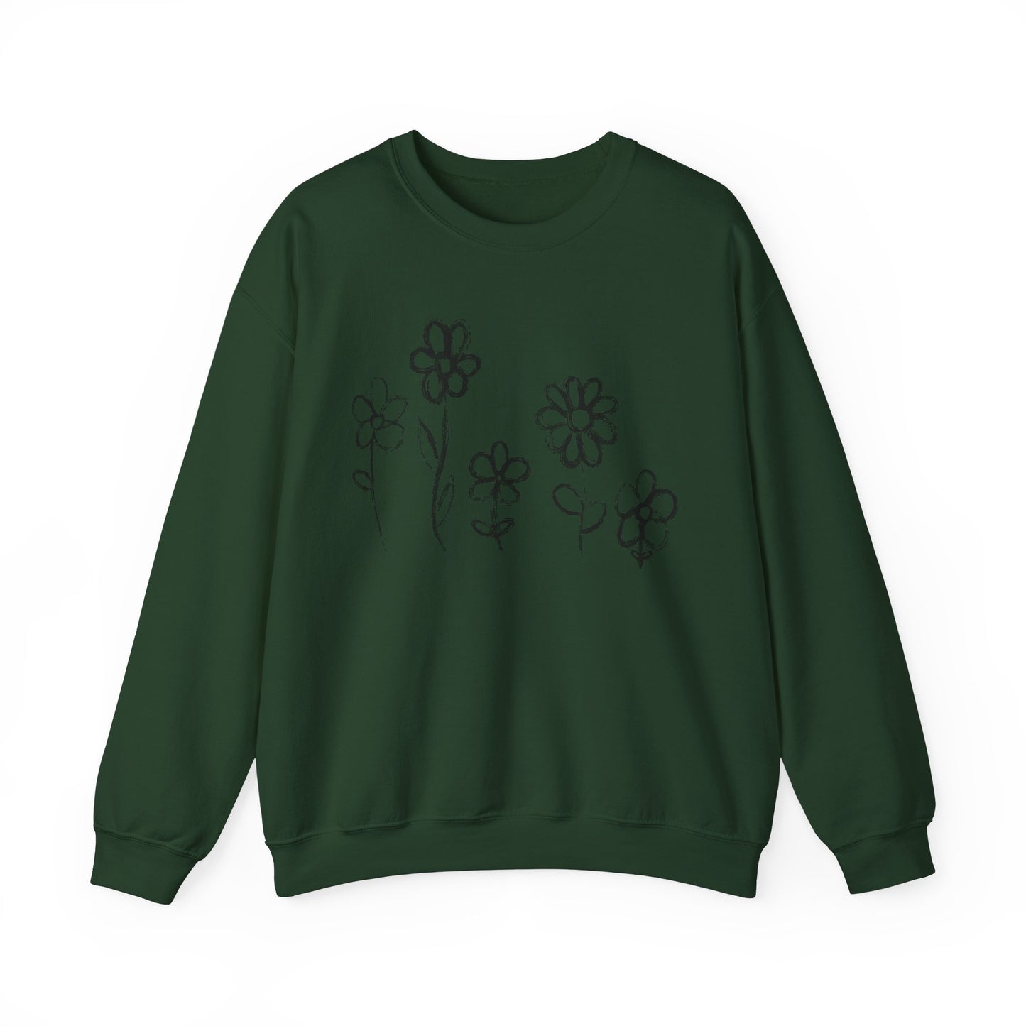 Copy of Floral Doodle Unisex Heavy Blend™ Crewneck Sweatshirt