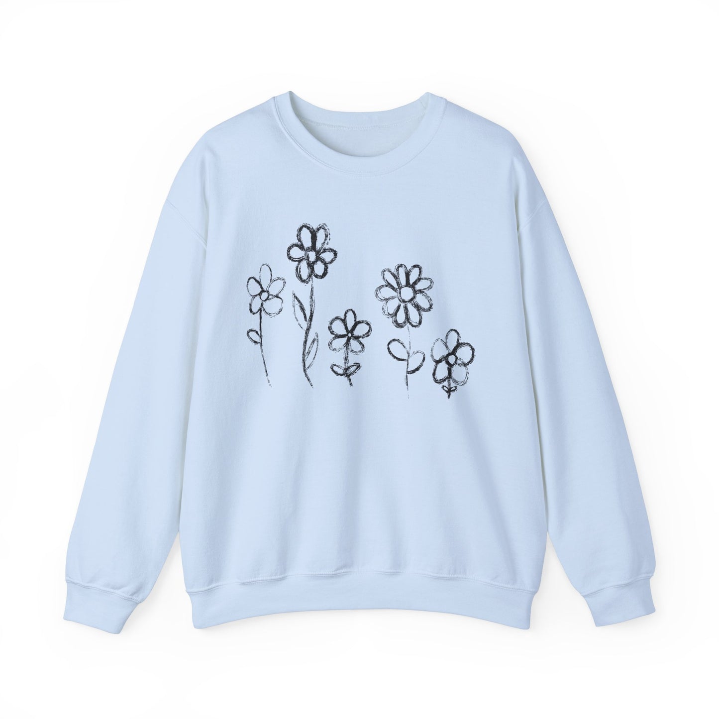 Copy of Floral Doodle Unisex Heavy Blend™ Crewneck Sweatshirt