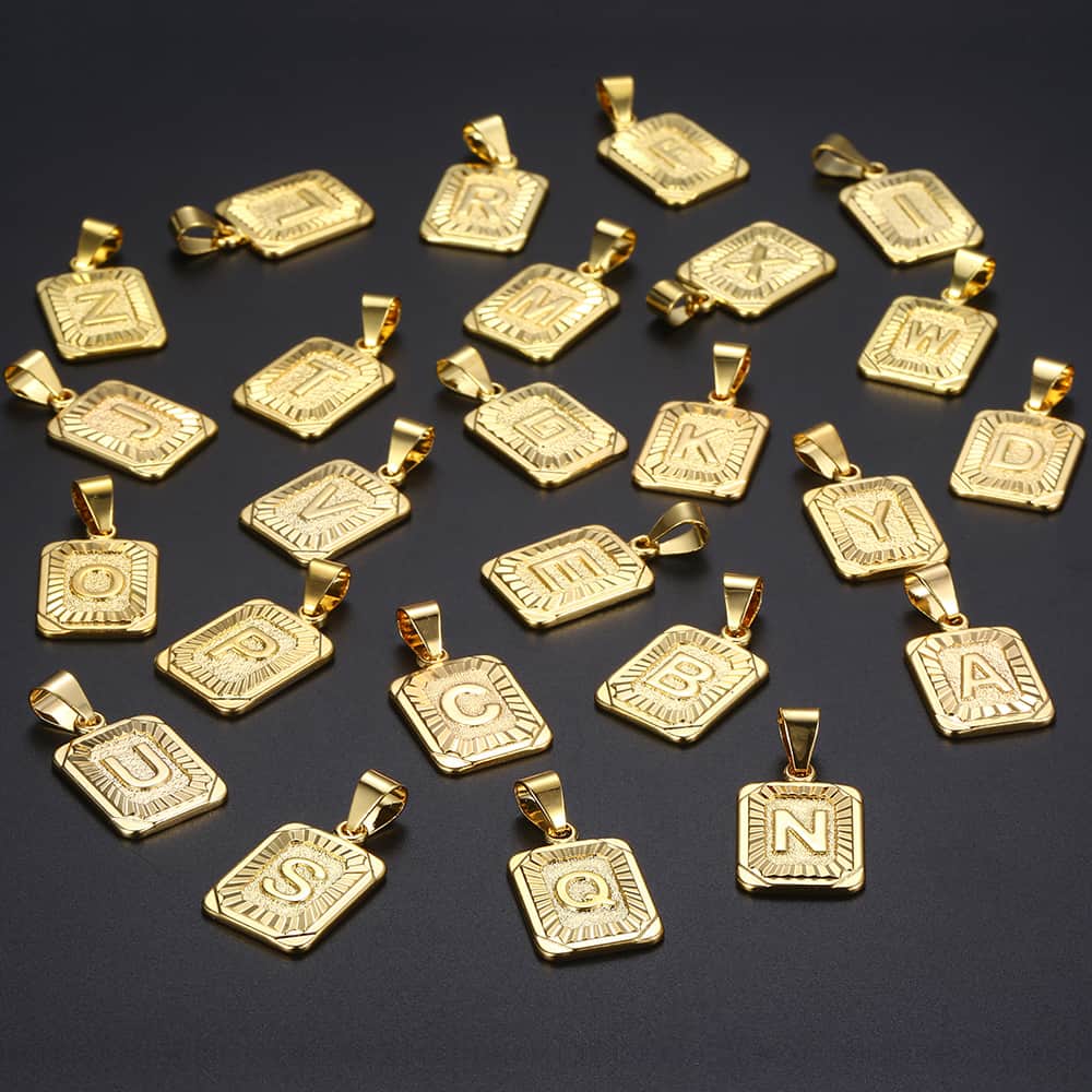 Custom Letter Pendant Necklace